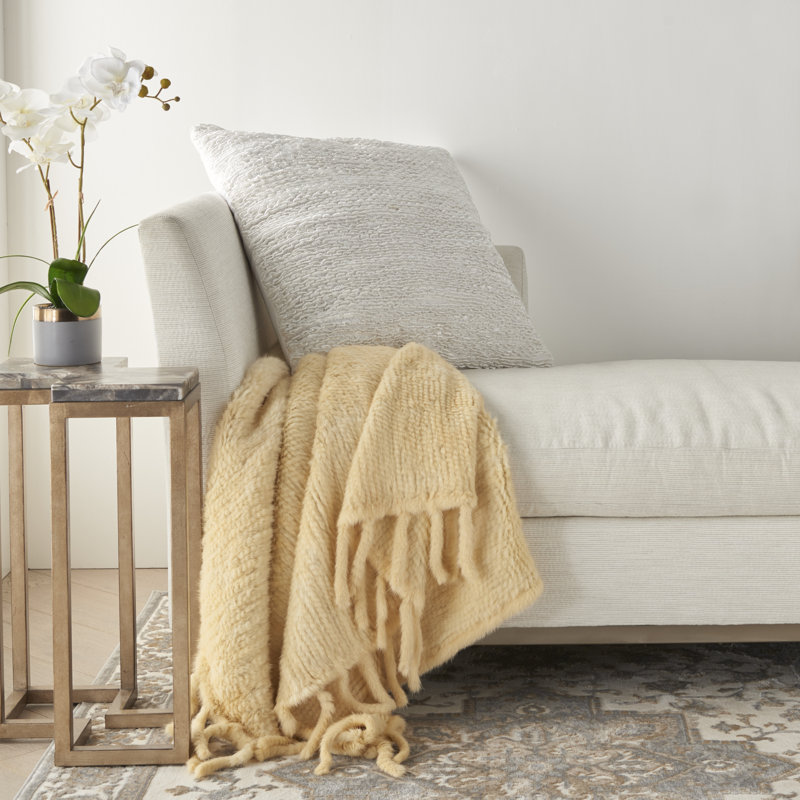  Housse de coussin carré et insert, 26 po x 26 po, Blanc