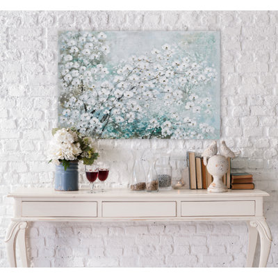 Fleur de cerisier - peinture sur toile tendue