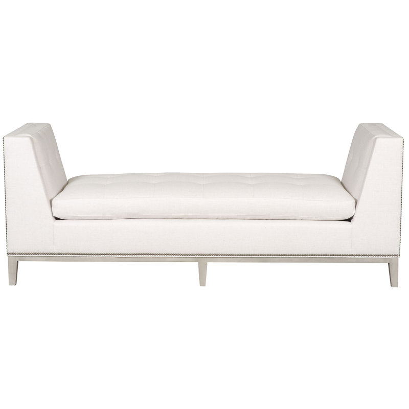 Wendell Upholstered Bench, Casa Blanca, Worthy Snow