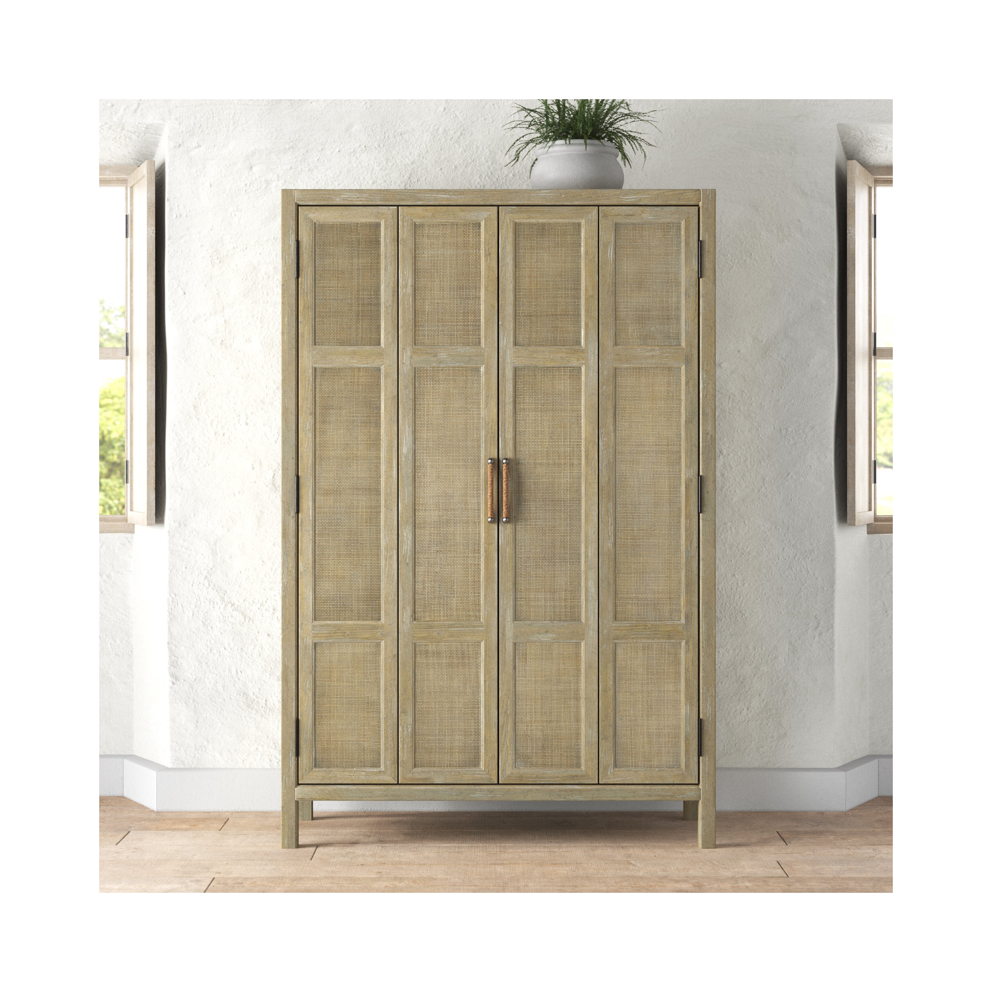 Surfrider 50.75'' Bar Cabinet, Natural