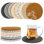 Ensemble de sous-verres tissés absorbants de 8 couleurs 4,3 pouces