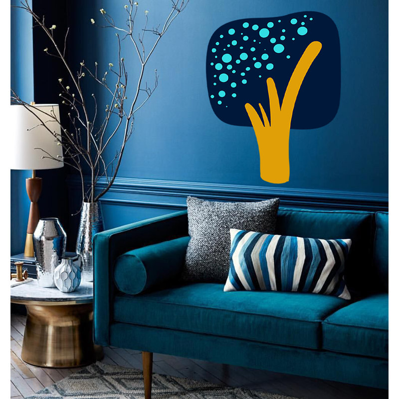 Adhésif décoratif arbre, papier peint adhésif pour salon, autocollant en vinyle arbre Boho, décalque plante Boho-GD732