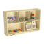 5 Compartment Manufactured Wood Shelving Unit