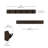 Coat Rack, Wall Mounted 5-Hook Space Saving, Black/Black