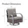 Bobra Outdoor Wicker Swivel Rocking Patio Lounge Chair with Cushions set of 2