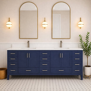 Rooh Meuble-lavabo de salle de bain sans comptoir gris anthracite assemblé