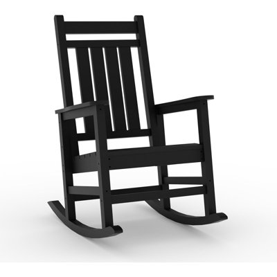 Paquet de 1 chaises berçantes résistantes aux intempéries, chaise berçante surdimensionnée à haut dossier et chaises berçantes pour l'extérieur