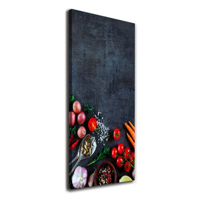 Vegetables And Spices - Wrapped Canvas Print