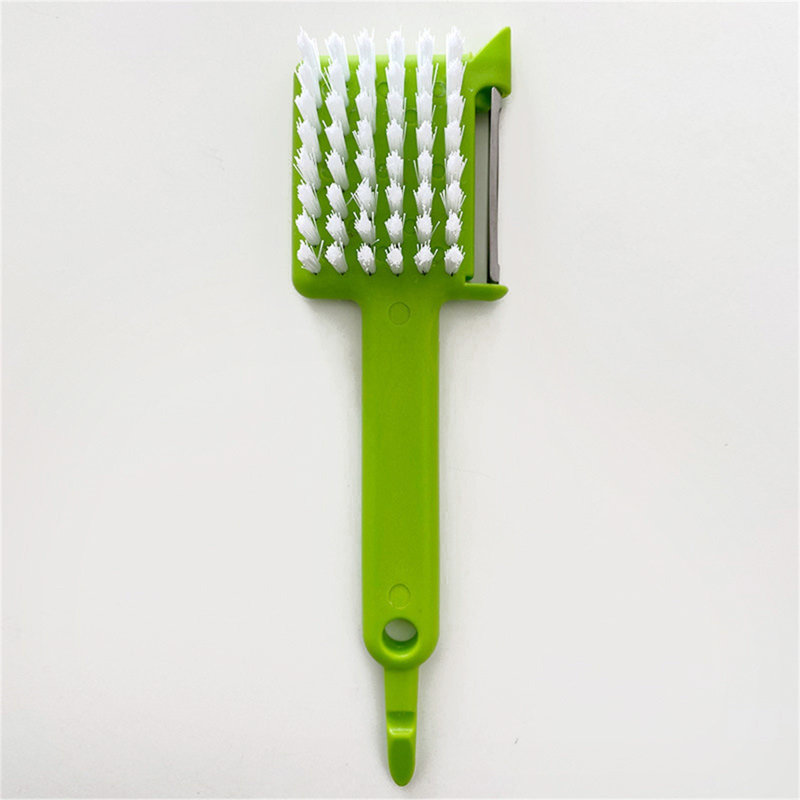 Bouteille d'eau multifonctionnelle à cinq pelures, brosse à légumes, ouvre-bouteille, moulin à ail, Vert