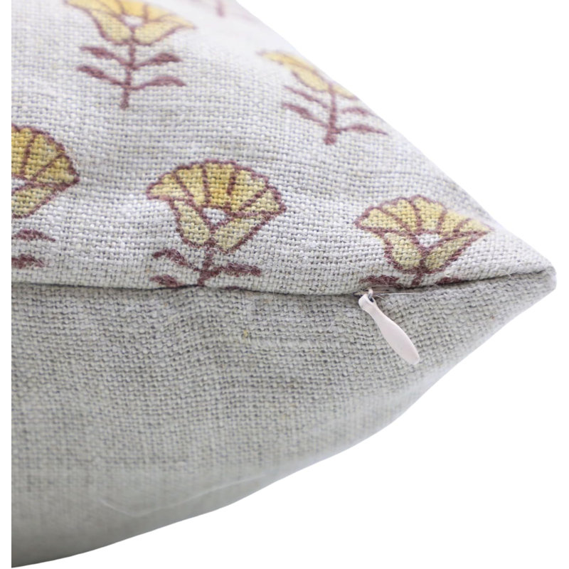 Housse de coussin à motif de blocs Fab Divine - Accessoire de décoration intérieure parfaite, Kohinoor, H 20 po x l 12 po