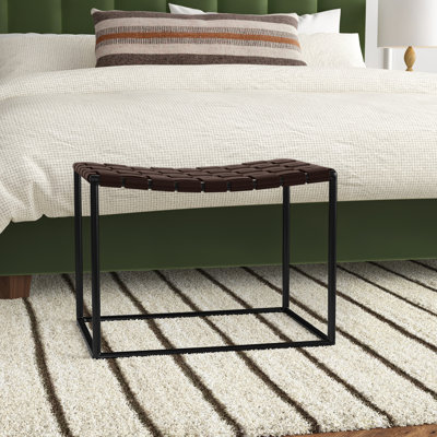 Tabouret de coiffeuse en cuir véritable Holden
