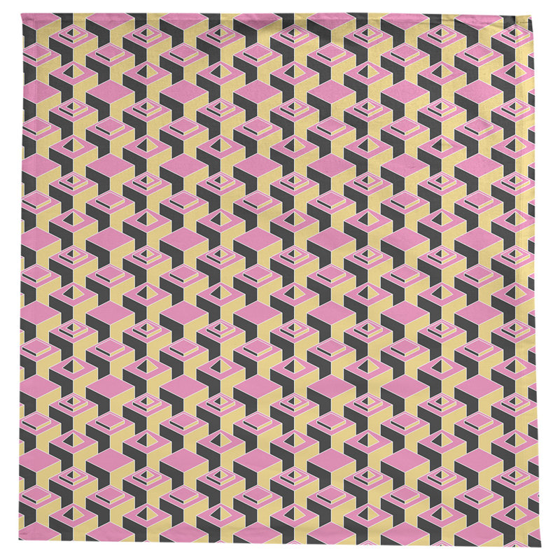 Nappe de gratte-ciels classiques, Rose/jaune
