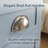 Coastal Blue 6-Drawer Dresser with Silver Shell Handles & Spacious Bedroom Storage