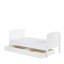 Coleby Scandi Cot Bed with Under Drawer - Scandi White
