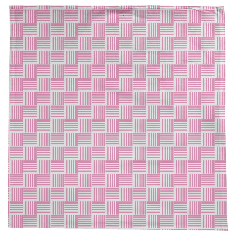 Rayures nattes classiques Nappe, Rose/blanc