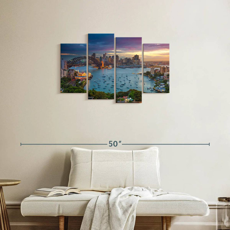 Sireci Sydney Harbour Sunset, 22" H x 36" W