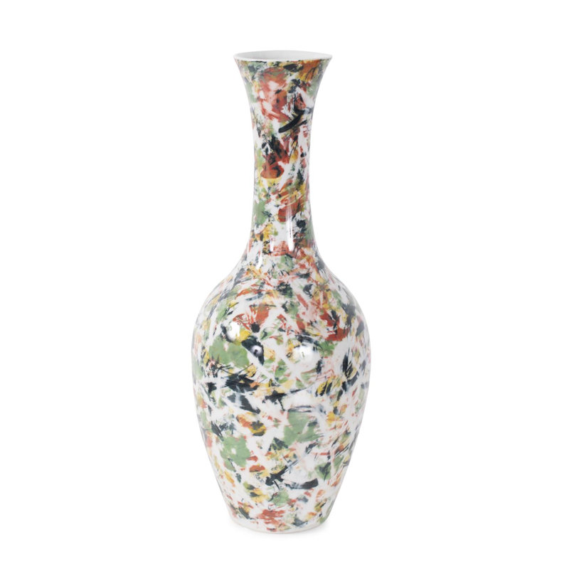 Jardin Colore' Tall Necked Vase