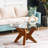Cambridgeshire Round Coffee Tables with Tempered Glass Top Centre Table-286830811-286830808