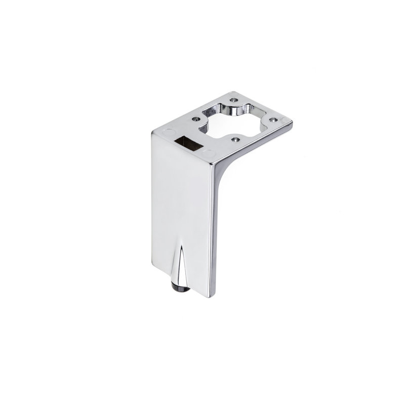 Pied de meuble design, H 5,51 po x l 2,76 po x P 1,97 po, Chrome