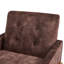 Fauteuil d'appoint à dossier capitonné Matson - Espresso-128721144