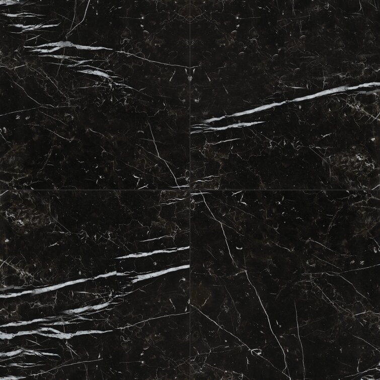 Regallo 24" x 24" Marble Look Polished Porcelain Wall & Floor Tile