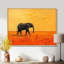 Coucher de soleil éléphant dans le désert doré II - éléphant, art mural-574647259-574647258-753340637