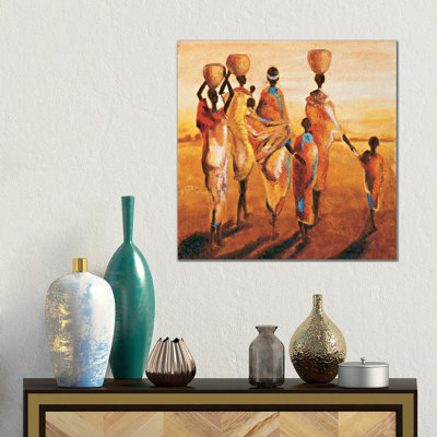 Mères Et Enfants by Jaques Beaumont - Gallery-Wrapped Canvas Giclée on Canvas