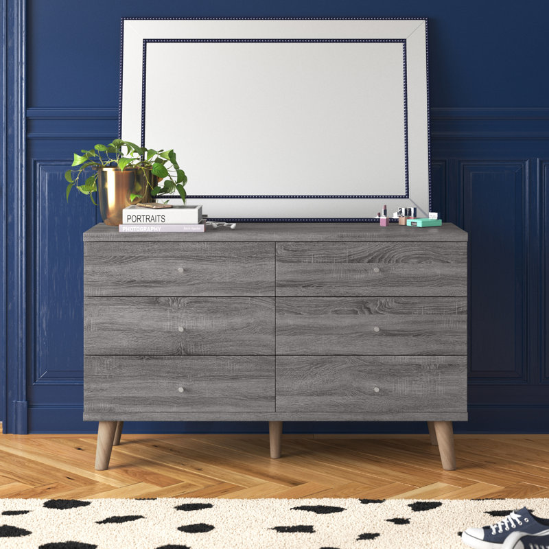 Aymerick 47'' W 6 - Drawer Dresser, White