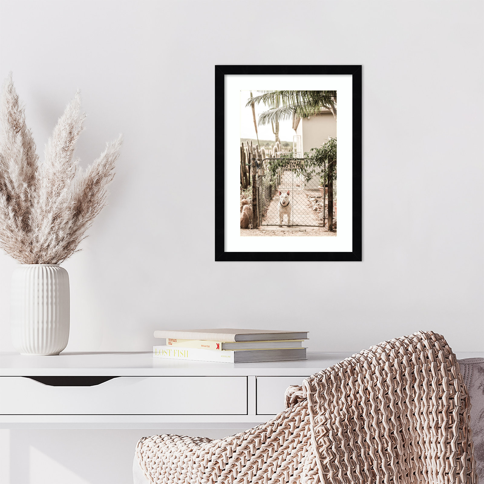 Daisey "No Entry" Print by Shot by Clint, Black, 17" H x 13" W