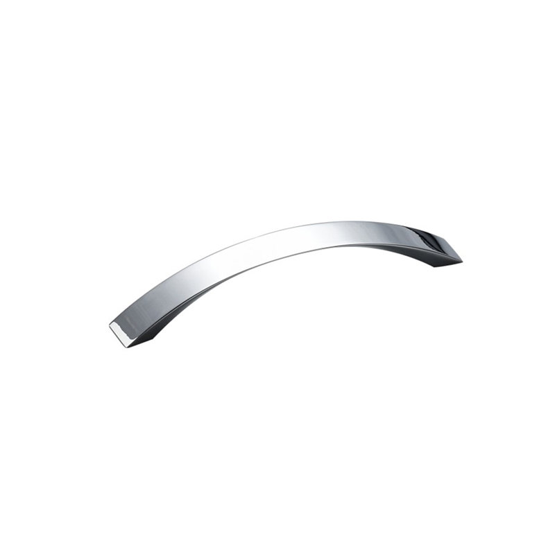 Poignée arche 5 1/16" center to center, Chrome poli