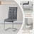 5-Piece Round Glass Dining Set, 37" Tempered Glass Table With 4 High Back PU Leather Chairs-770044275-771427394