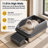 ® “Open-Top” Modern Mess-Reducing Stainless Steel Cat Litter Box