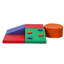 Ensemble de blocs d'escalade en mousse 5 pièces, ensemble de jeu d'intérieur en cuir PU pour tout-petits, jouets d'escalade doux et légers