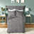 Premium Faux Fur Bedding Sets, Gray Comforter With Hypoallergenic Fill