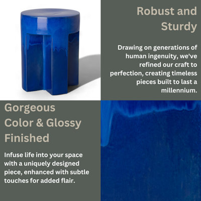Ceramic Accent Stool