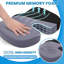 Coussin de siège, coussins de chaise de bureau, coussin de siège de voiture, sciatica antidérapant et dossier anti-douleur Coccyx Tailbone, coussin de mousse à mémoire de forme
