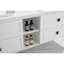 Meuble-lavabo mural 96 po, blanc, double vasque, meuble-lavabo de qualité supérieure, suspendu, lavabo, excellente capacité de rangement-1385244865-1385244731