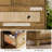 Farmhouse Nightstand with Charging Station, 26.9" Wide End Table with 4 Drawers, Dresser Cabinet-1340312211