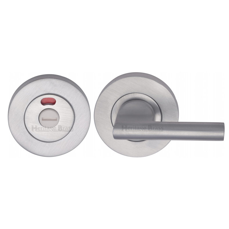 Heritage Brass Heritage Privacy Turn & Release with Indicator, Satin Chrome