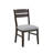 6Pc Beautiful Rectangular Dining Table Dark Oak Finish Upholstered Chair Bench Wooden Furniture Dining Room Furniture