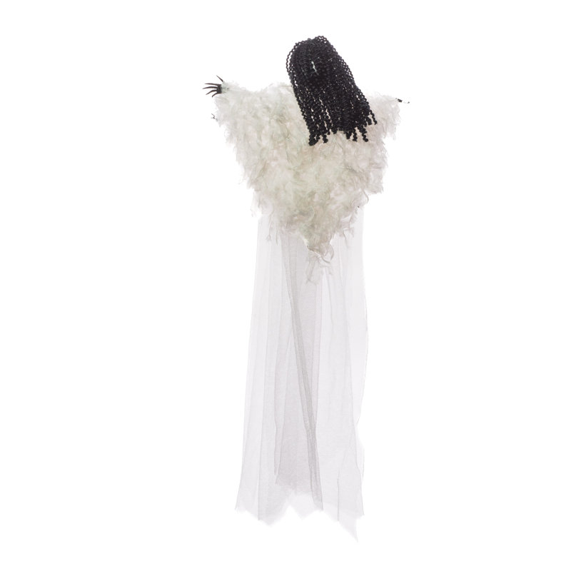 Spectre vaporeux blanc en tissu blanc