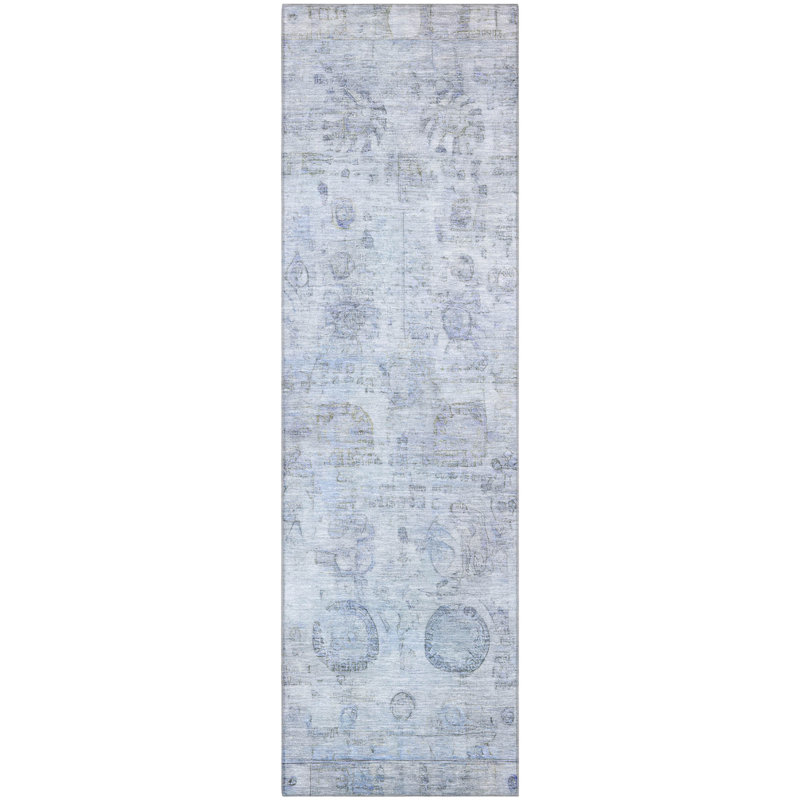 Tapis de qualité supérieure lavable à la machine AMF1769 Verlin, Tapis de couloir 2 pi 3 po x 7 pi 6 po