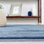 Tapis uni bleu foncé fabriqué à la machine-85119649