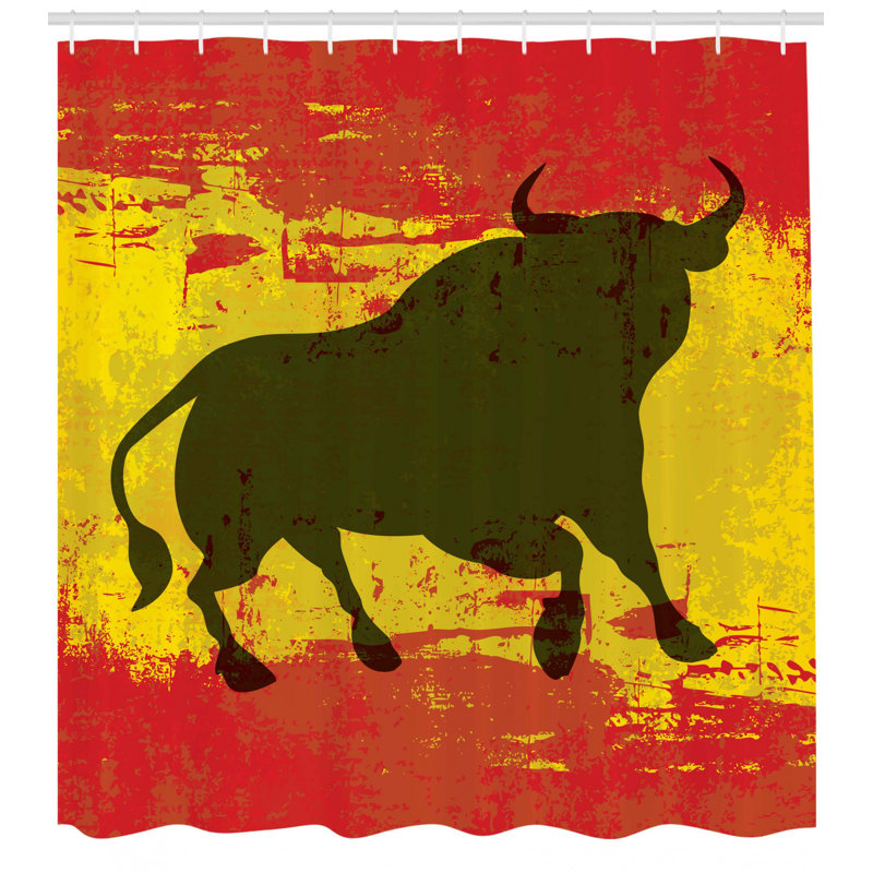 Shower Curtain with Hooks Included, 70" H x 69" W