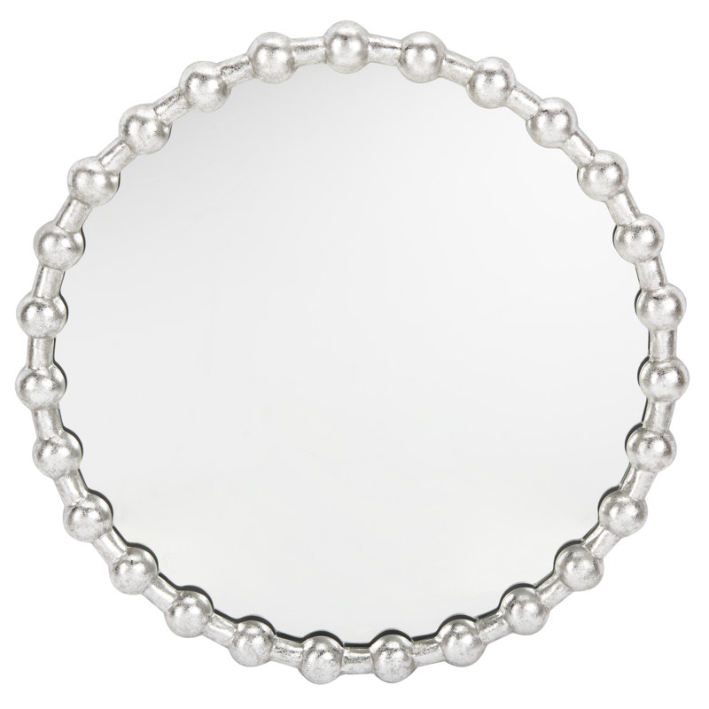 Pleasant Avenue Metal Flat Wall Mirror, Silver