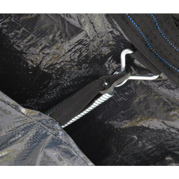 JumpKing Polyethylene Plastic Weather Cover Compatible With Square/Rectangle Trampoline, 304.8cm W x 182.88cm D