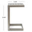 Table d'appoint en aluminium en forme de C pour l'extérieur | Idée de cadeau-1060204208