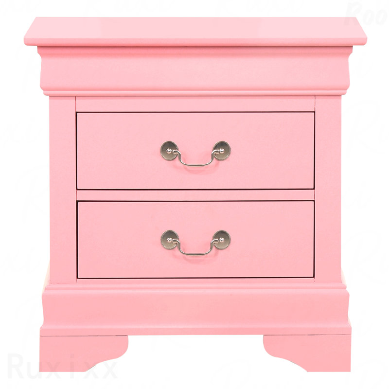 Table de chevet rose, charmant, Rose
