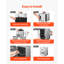 Four de camping pliable en acier inoxydable