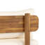 Canapé d'extérieur en bois d'acacia massif avec coussins hydrofuges Laguna